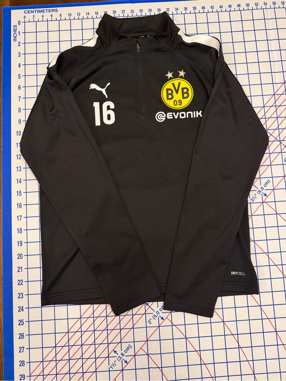 Puma Black and Yellow Borussia Dortmund Training Top
